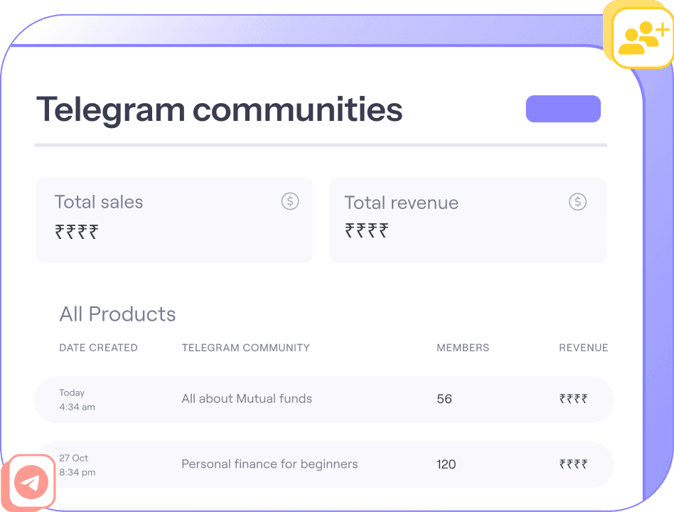 Create telegram community